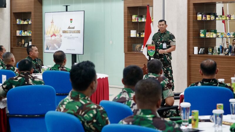 Evaluasi Progjagar Semester 1 di Lampung Tengah, Pangdam XXI/RI Tekankan Beberapa Poin Penting