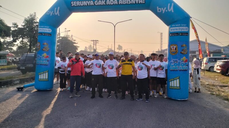 Polres Tulang Bawang Barat Amankan Kegiatan Colour Run Remind Festival 2026 di Lapangan Pulung Kencana