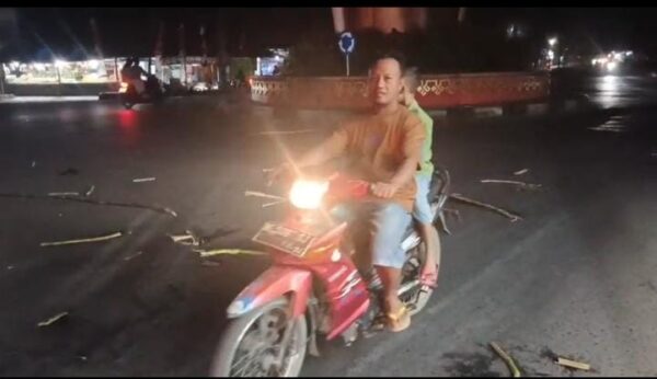 Diduga Truk Bermuatan Tebu Overload, Kabel Listrik Putus di Panaragan Jaya, Warga Terancam Bahaya