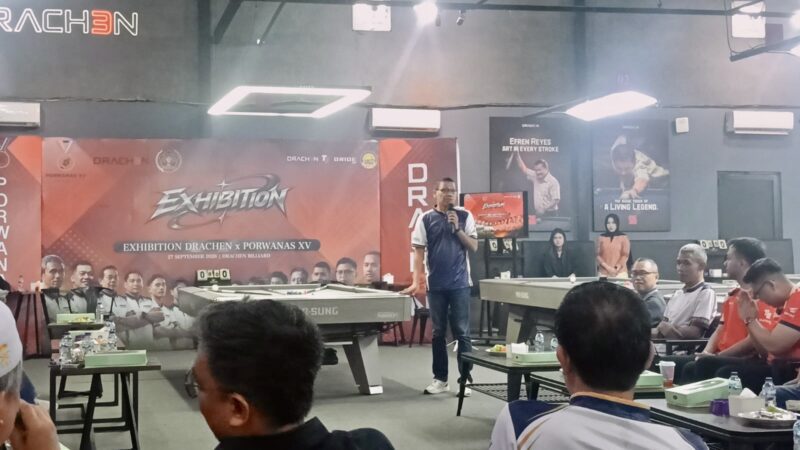 Didukung Gubernur Mirza,  Exhibition Biliar Jadi Ajang Atlet Lampung Persiapan Porwanas 2027
