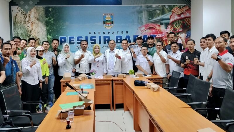 Dibentuk, Carataker KONI Pesisir Barat Kebut Persiapan Musorkab & Porprov X Lampung