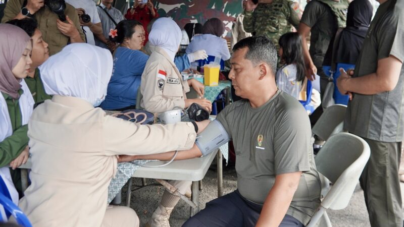 Meriahkan HUT ke-81 TNI, Kodam XXI/Radin Inten Gelar Baktikes di Lapangan Saburai