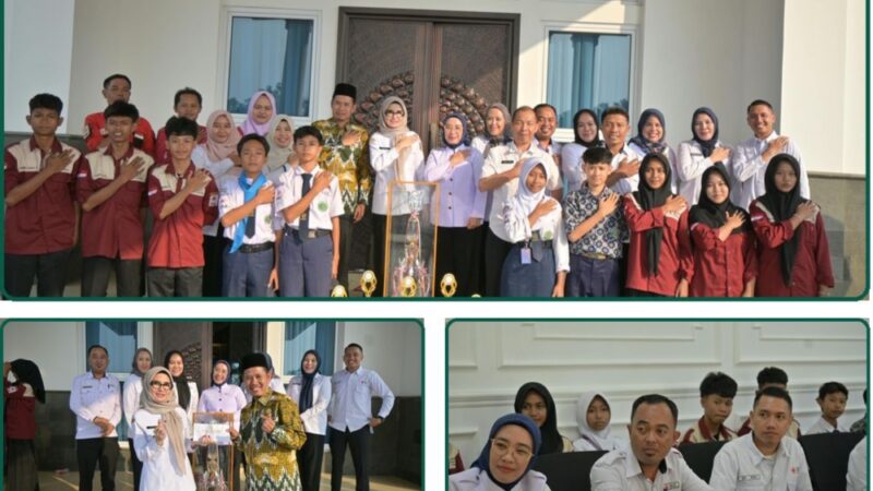 Bupati Pesawaran Beri Apresiasi Tim PMR MTsN 2 atas Prestasi di Tingkat Provinsi