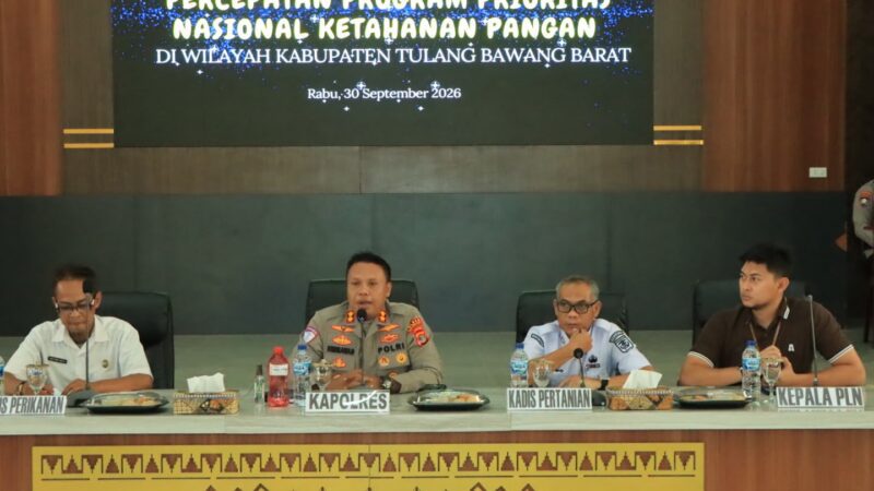 Polres Tulang Bawang Barat Gelar Akselerasi Percepatan Program Prioritas Nasional Kedaulatan Pangan