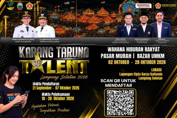 Total Hadiah Puluhan Juta, Karang Taruna Buka Pendaftaran Got Talent 2026 Bagi Talenta Muda Lampung Selatan