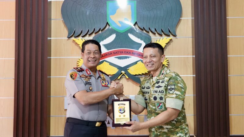 Danrem 043/Gatam dan Kapolda Lampung Perkuat Sinergi, Jaga Kondusivitas Wilayah