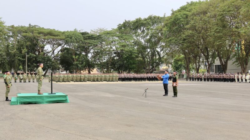 Apel Kebangsaan Kodam XXI/RI, Kasrem 043/Gatam Tekankan Sinergi Jaga Kondusivitas Lampung