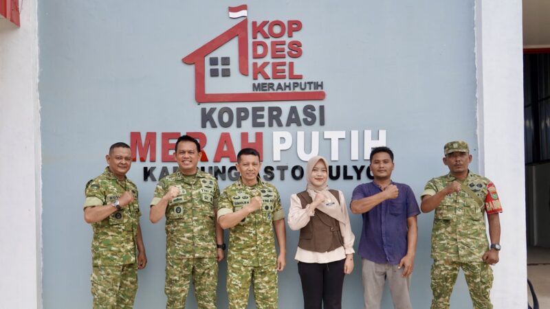 Tinjau Kesiapan Operasional, Danrem 043/Gatam Kunjungi KDKMP Astomulyo