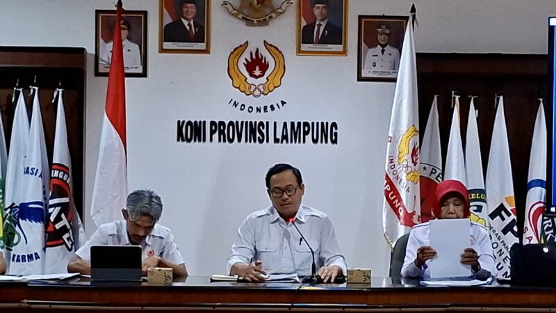 Kumpulkan Tim Keabsahan & TD, KONI Lampung Kebut Persiapan Porprov X