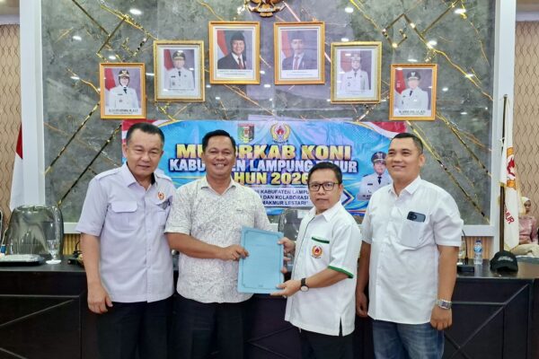 Aklamasi, Deki Isimirawansyah Resmi Nahkodai KONI Lampung Timur