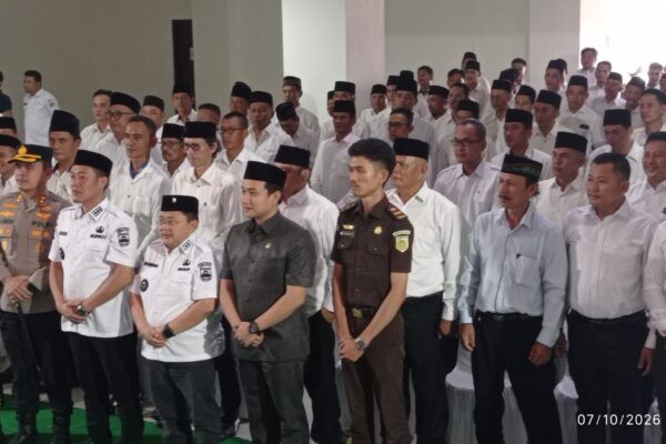 Deklarasi Damai Peratin ( kades) , Bupati Dedi Irawan Ingatkan Politik Jangan Memecah Masyarakat