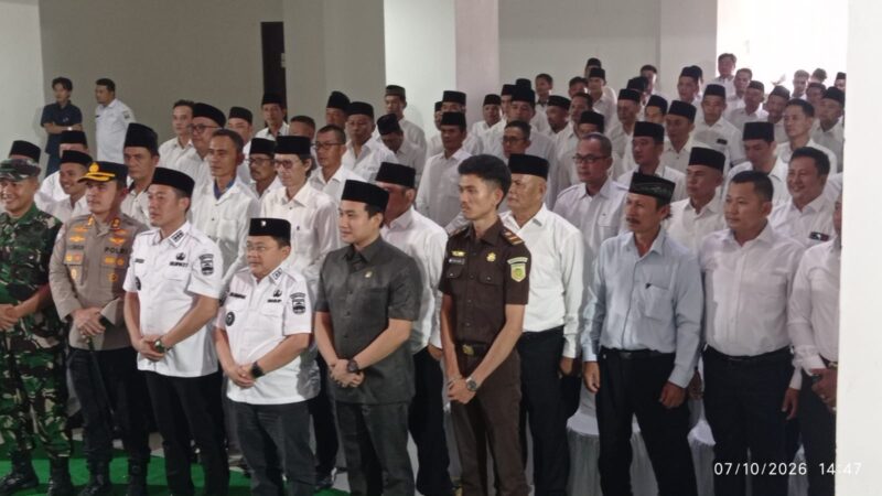 Deklarasi Damai Peratin ( kades) , Bupati Dedi Irawan Ingatkan Politik Jangan Memecah Masyarakat