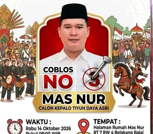 Nuryanto Y​ang Siap Mengabdi Menyongsong Masa Depan Tiyuh Daya Asri