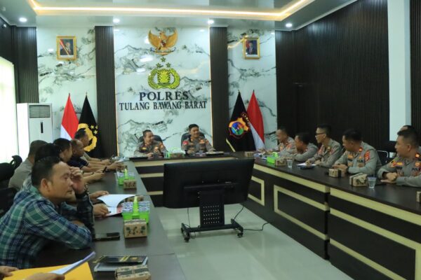 Polres Tulang Bawang Barat Gelar Lat Pra Ops Mantap Praja Ragem Sai Mangi Wawai, Jelang Pilkatiyuh Serentak 2026