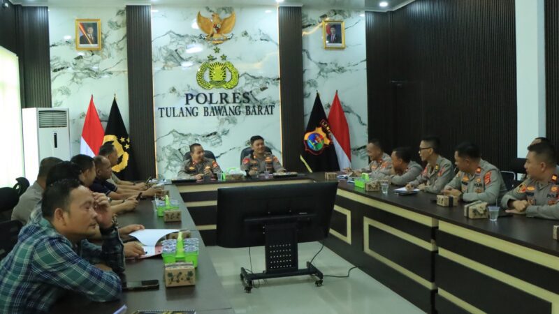 Polres Tulang Bawang Barat Gelar Lat Pra Ops Mantap Praja Ragem Sai Mangi Wawai, Jelang Pilkatiyuh Serentak 2026