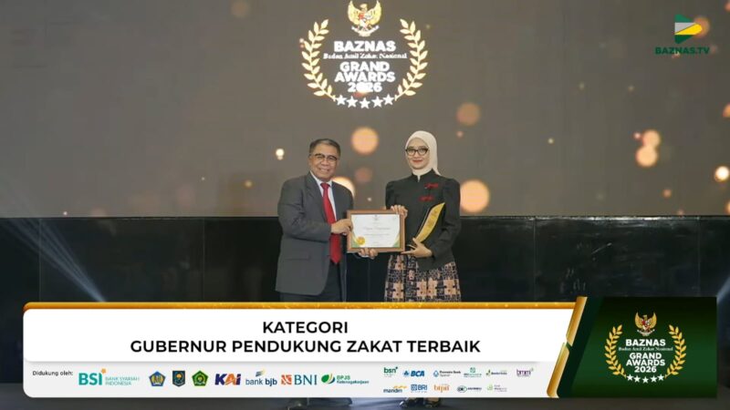 Gubernur Mirza Kembali Raih Grand BAZNAS Awards 2026