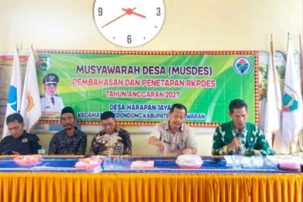 KUPT Puskesmas Kedondong Hadiri Musdes Desa Harapan Jaya dalam Pembahasan dan Penetapan RKPDes Tahun Anggaran 2027