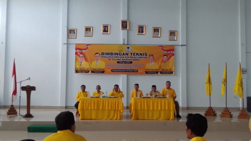 DPD Golkar Tubaba Gelar Bimtek Pengurus dan KSB PK se-Tulang Bawang Barat
