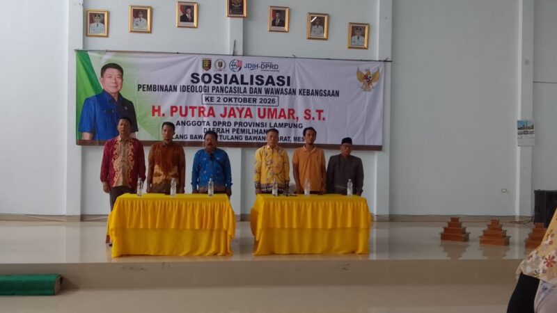 DPRD Lampung H. Putra Jaya Umar, S.T. Gelar Sosialisasi Pembinaan Ideologi Pancasila dan Wawasan Kebangsaan