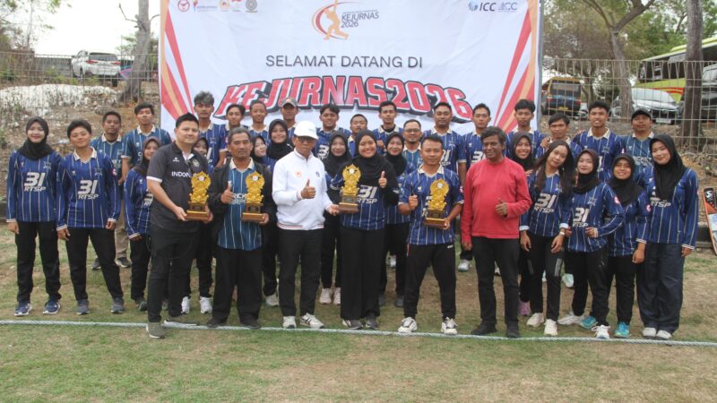 LAMPUNG BORONG ENAM MEDALI DI KEJURNAS CRICKET BALI 2026, LIMA ATLET TEMBUS INDONESIA ALL STAR