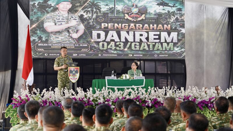 Turun Langsung ke Tulang Bawang, Danrem 043/Gatam Perkuat Soliditas Prajurit dan Keluarga